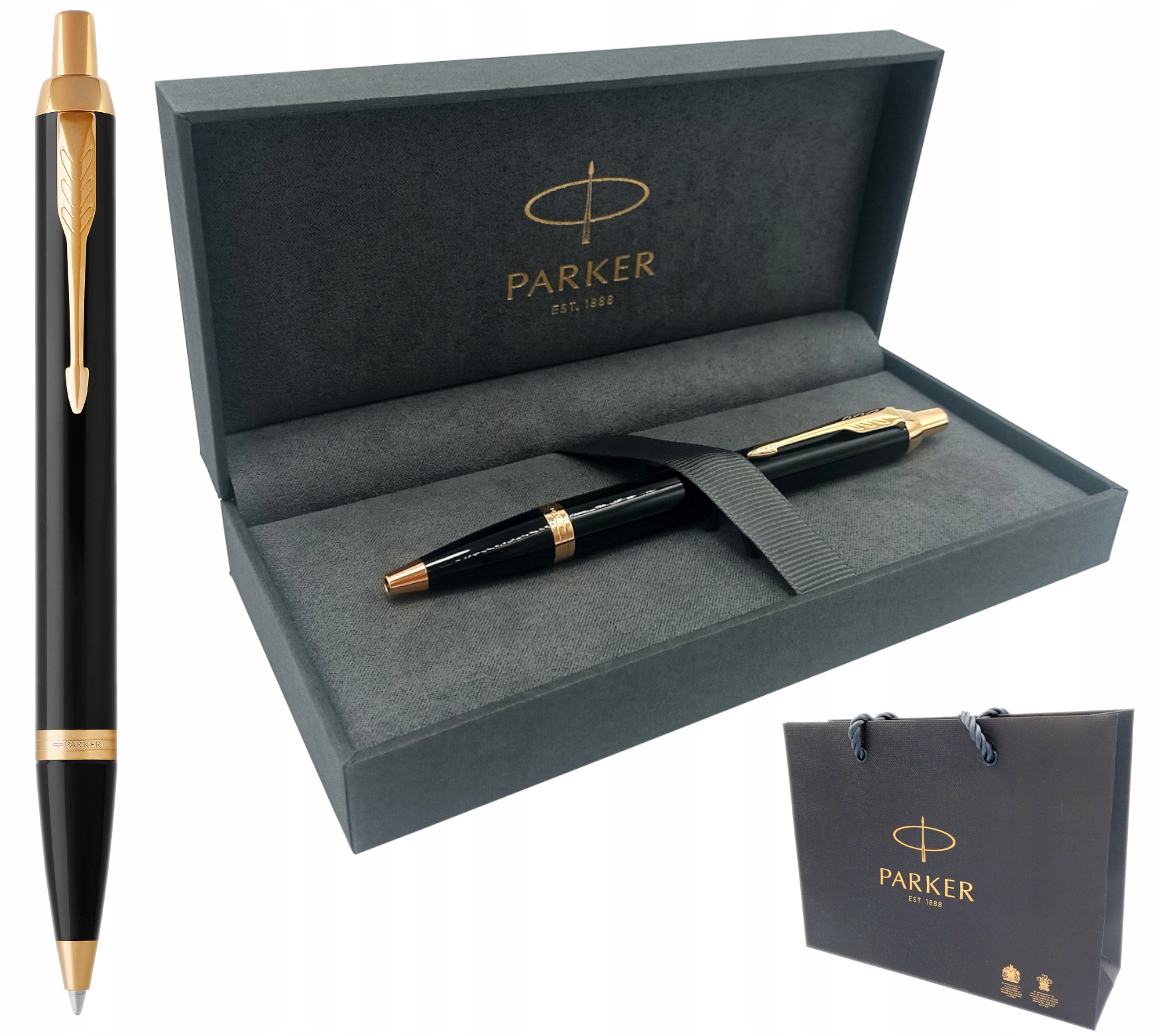 Długopis Parker IM Czarny Gt W Opakowaniu Prezentowym Gift Box Parker