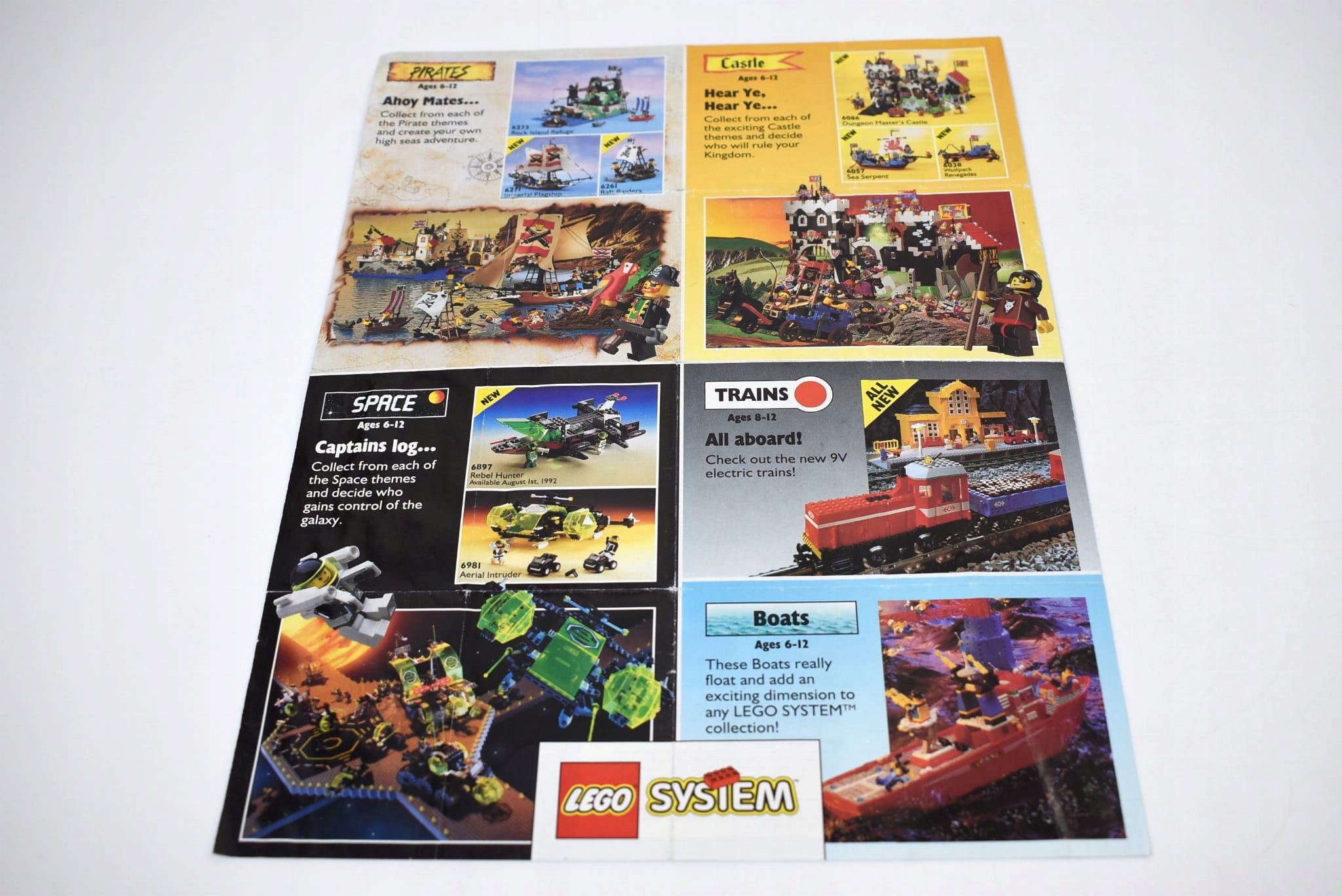 LEGO plakat ulotka Town [1992] A4 USA UNIKAT Marka LEGO