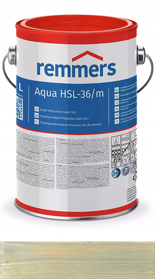 Remmers HSL-36/m Lazura na vodní dřevo 10L Olivová