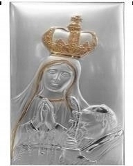 Veľký obraz Panna Mária Fatimská a pápež Gravírovanie Zadarmo! 9120ORO