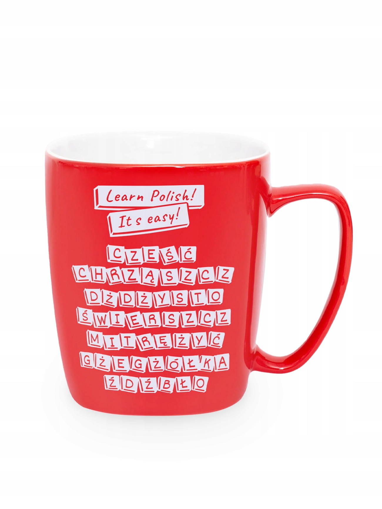 Kubek Na Dárek Pro Každého S Potiskem Learn Polish! It's easy Unikátní