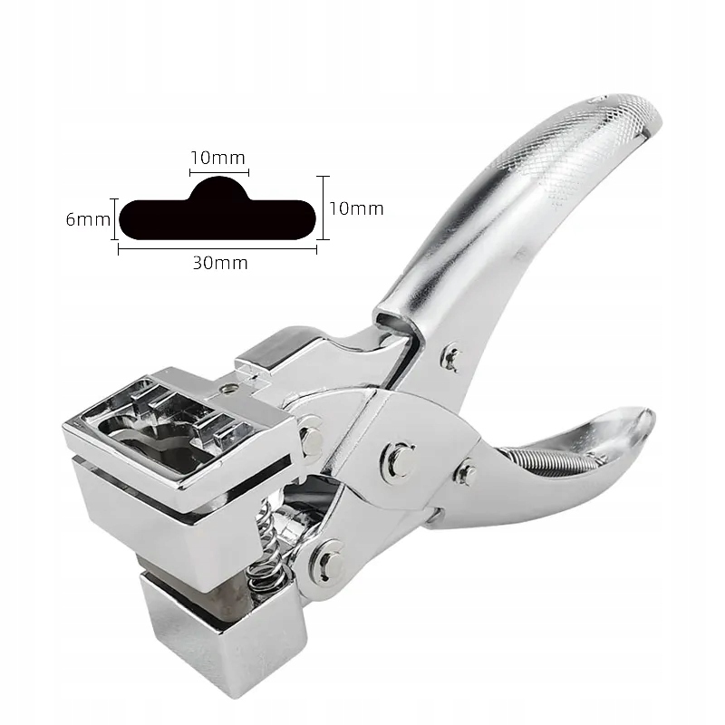 T Shape Hole Punch Slot Cutter Puncher Plier Holes Paper PVC Plastic Id