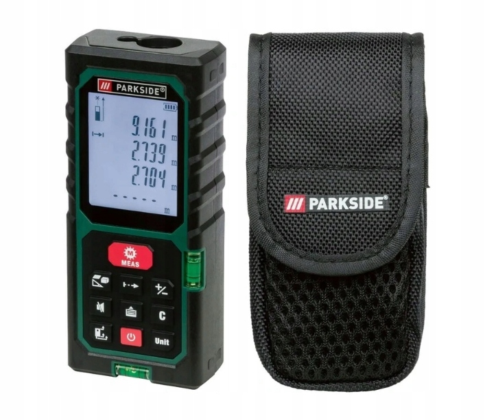 DALMIERZ LASEROWY PARKSIDE PLEM 50 D4 do 50m POZIOMICA ETUI + BATERIA