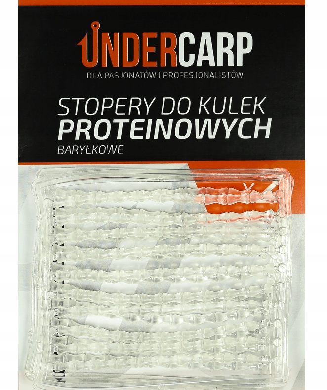 Stopery do kulek Undercarp baryłkowe Przeźroczyste