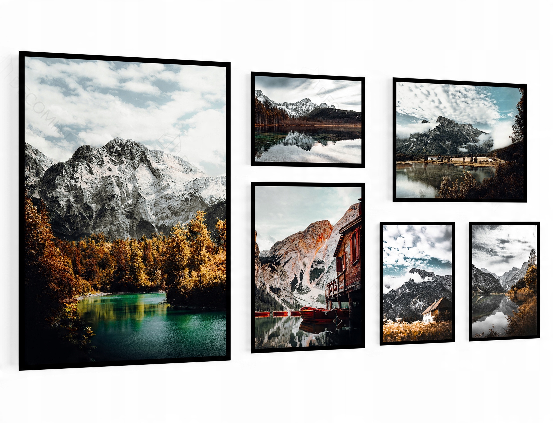 

Komplet Zestaw 6 szt plakat obraz w ramkach Z0079