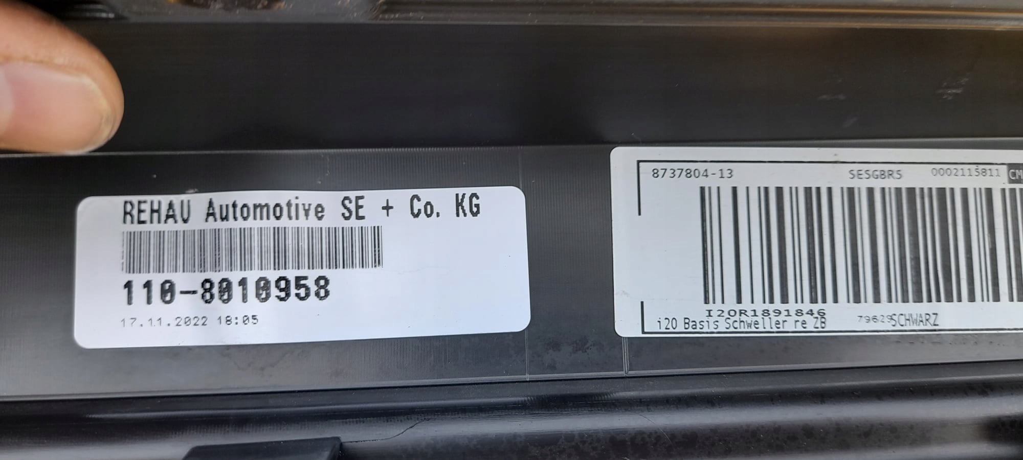 moulding threshold left BMW X2 F39 5177114609-13