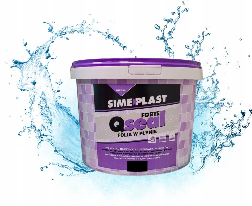 Folia W Płynie Do Hydroizolacji Gotowa 12KG Do Wnętrz I Na Zewnątrz Qseal