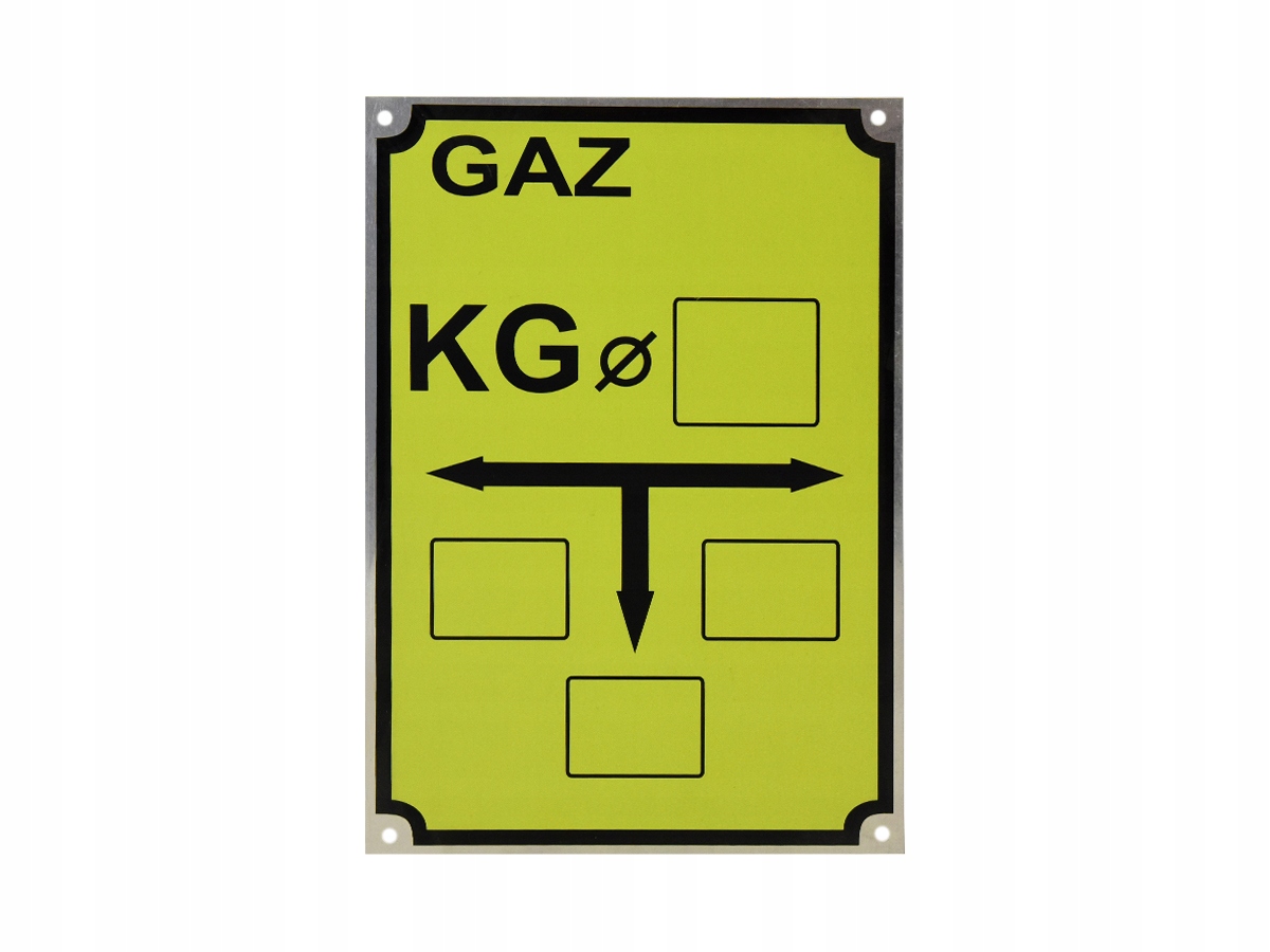 

Tabliczka oznaczeniowa gaz "kg"