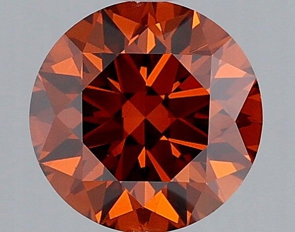 Diament laboratoryjny kolorowy 1.09ct ROUND Fancy Deep Orange VS1 (IGI)