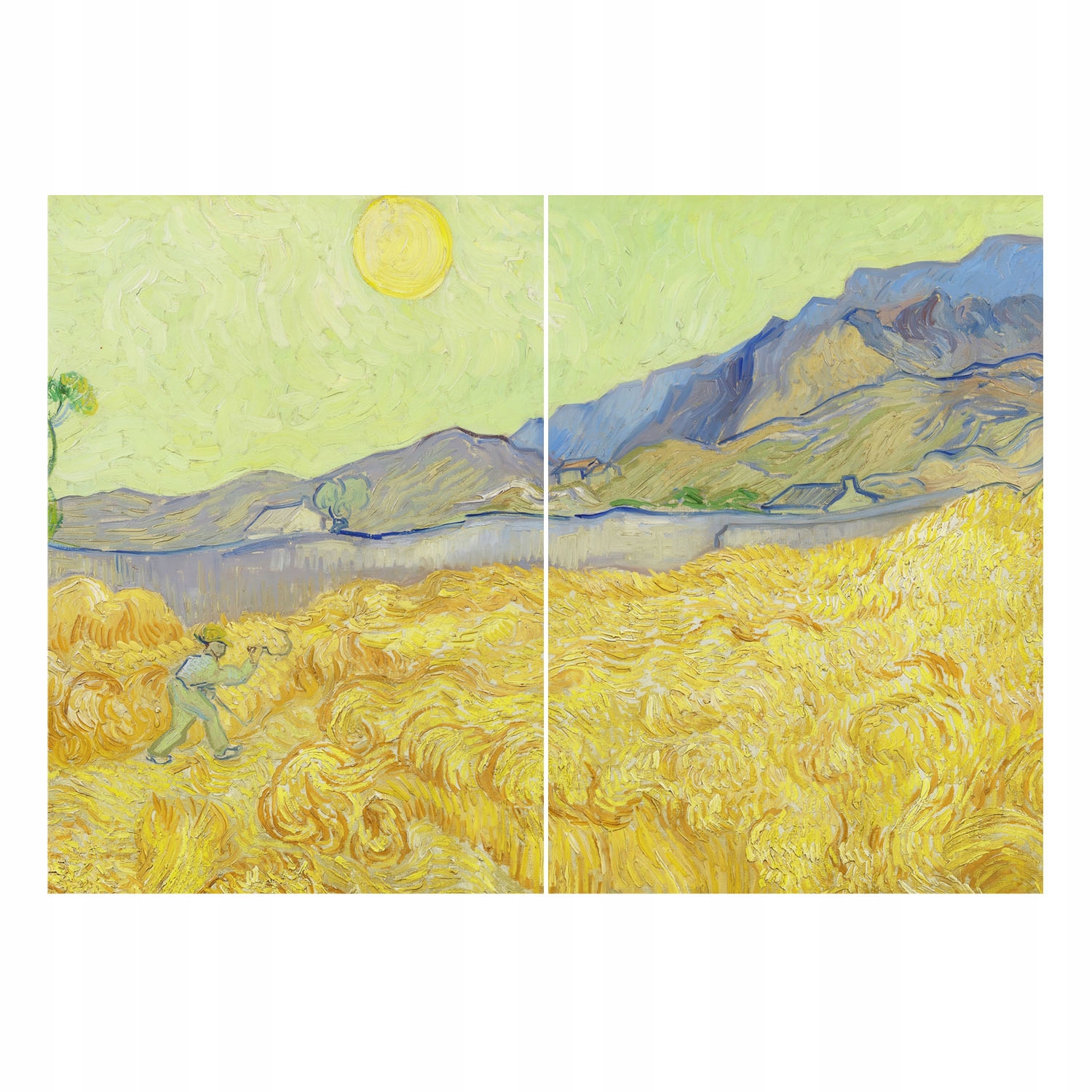Dekorativní fototapeta na zeď Snadná montáž Pšeničné pole 208 x 146 cm