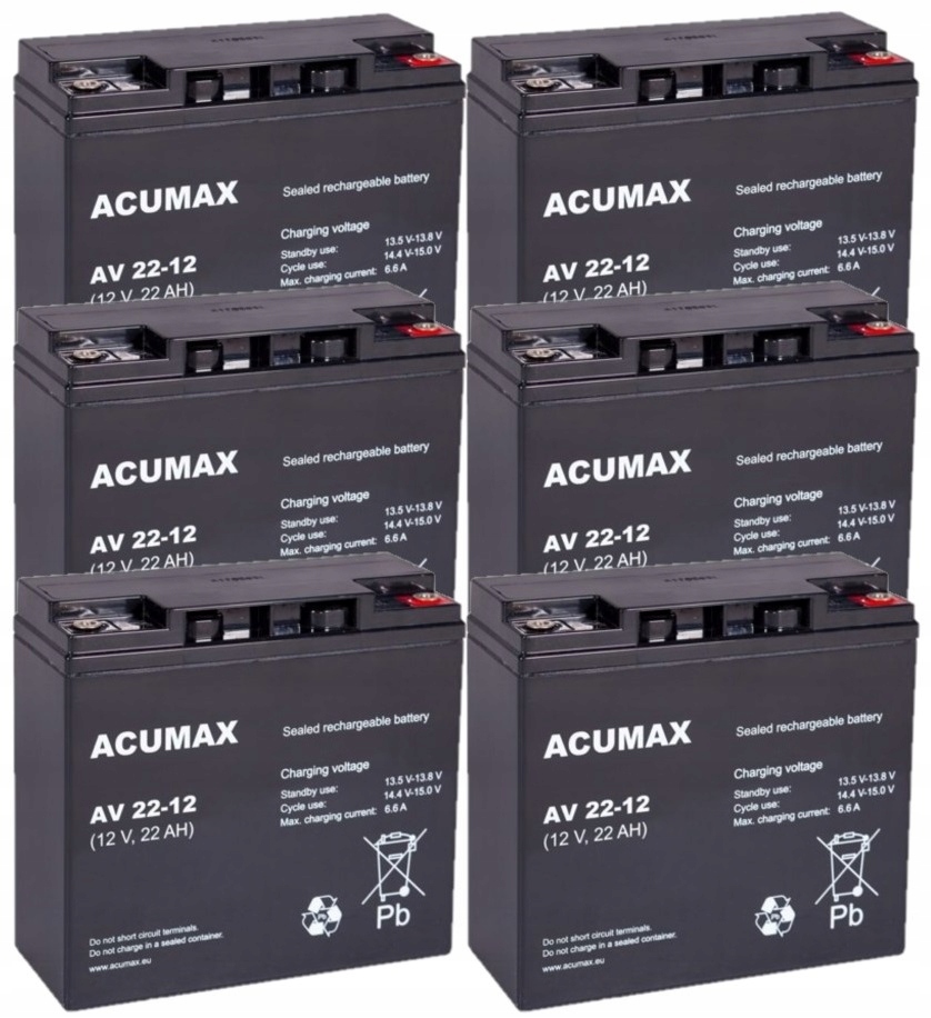 TBC70 Baterie Zestaw Akumulatorów Ups Apc Eaton Powerwalker 6x Av 22-12