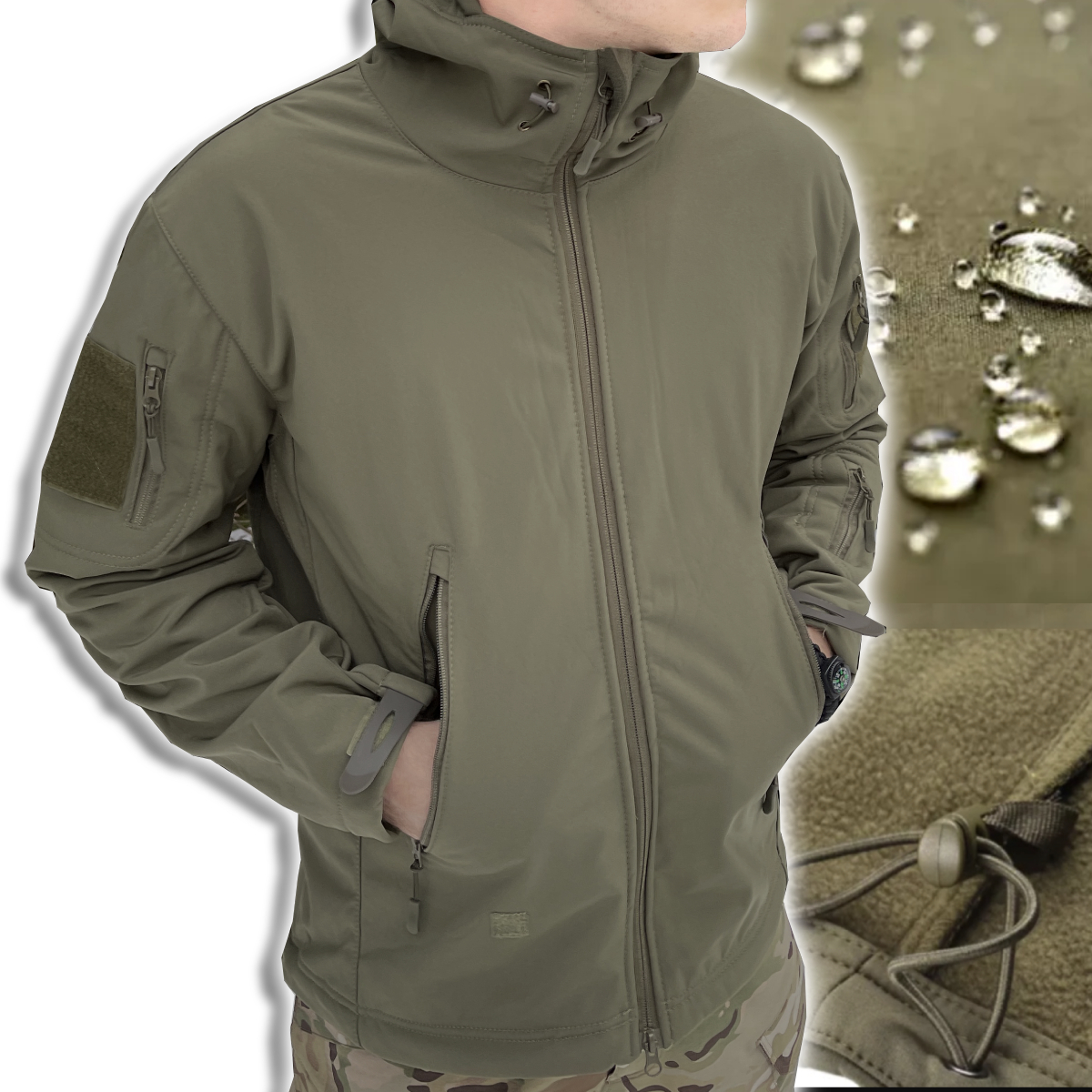 

Kurtka wojskowa Bluza Wodoodporna Softshell M