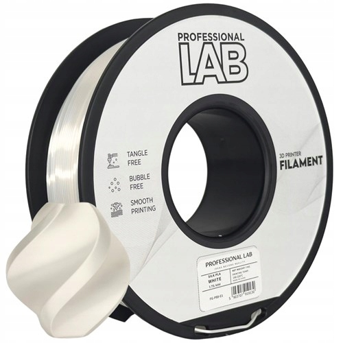 10 x Filament Pla Silk White Hodvábny Biely Prof. Lab 1,75 mm 1000 g 3D tlač