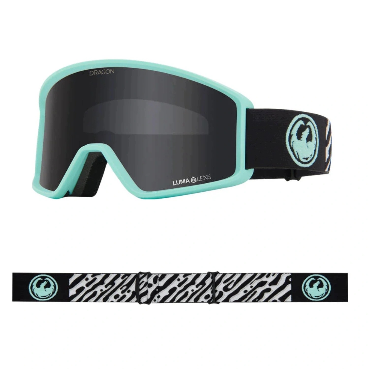 Gogle narciarskie Dragon Dxt Otg snowboardowe zielone cat. S2