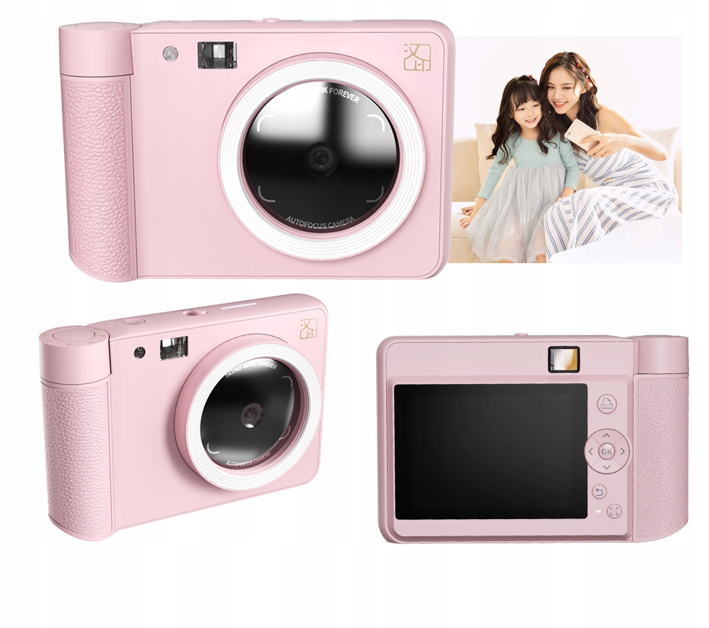 Aparat Hanin Z1 5MP Natychmiastowy Wydruk Zink Bluetooth Led LCD 2,8 Wkłady