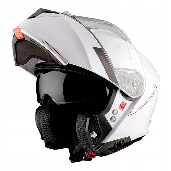 Bezpečnostná Motocyklová Prilba Mt Genesis Sv Solid White