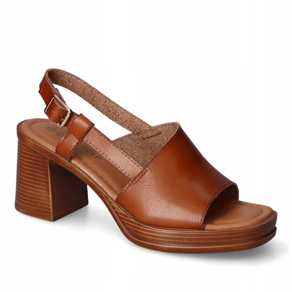 Sandały Potocki 26-54324BR Brązowe 36