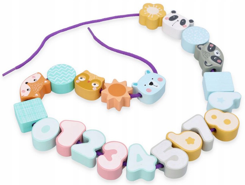 

Korale Do Nawlekania Pastelowe Zwierzaki Adam Toys