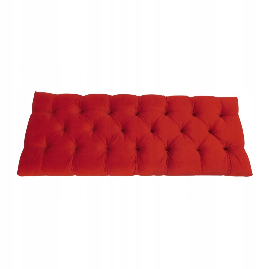 Čalouněná poduška Glamour 105 x 40 x 10 cm v červené barvě