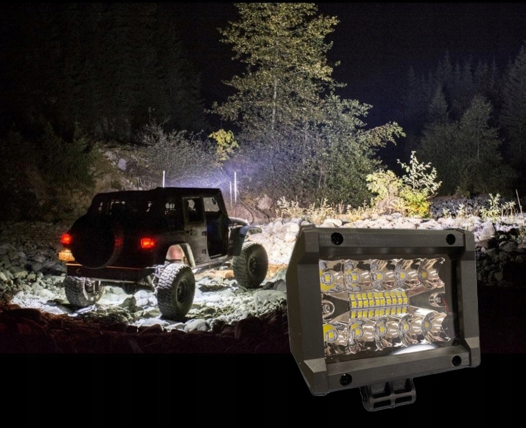 HALOGEN LED 60W SZPERACZ LAMPA ROBOCZA reflektor 12V 24v MOCNA Trwałość 50000 h