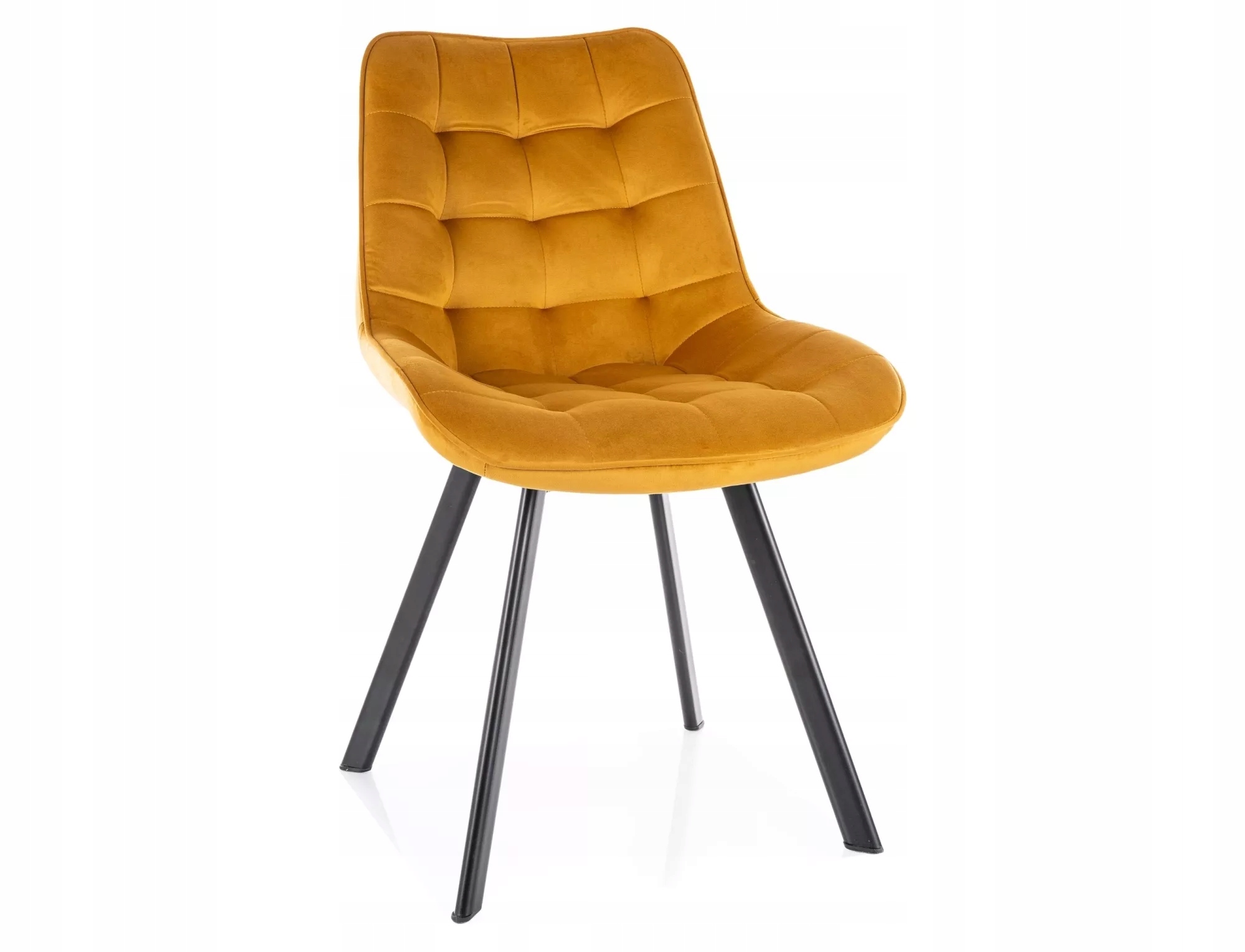 Stolička Monti Velvet kovová konštrukcia čierna tkanina zamat kari bluvel 68