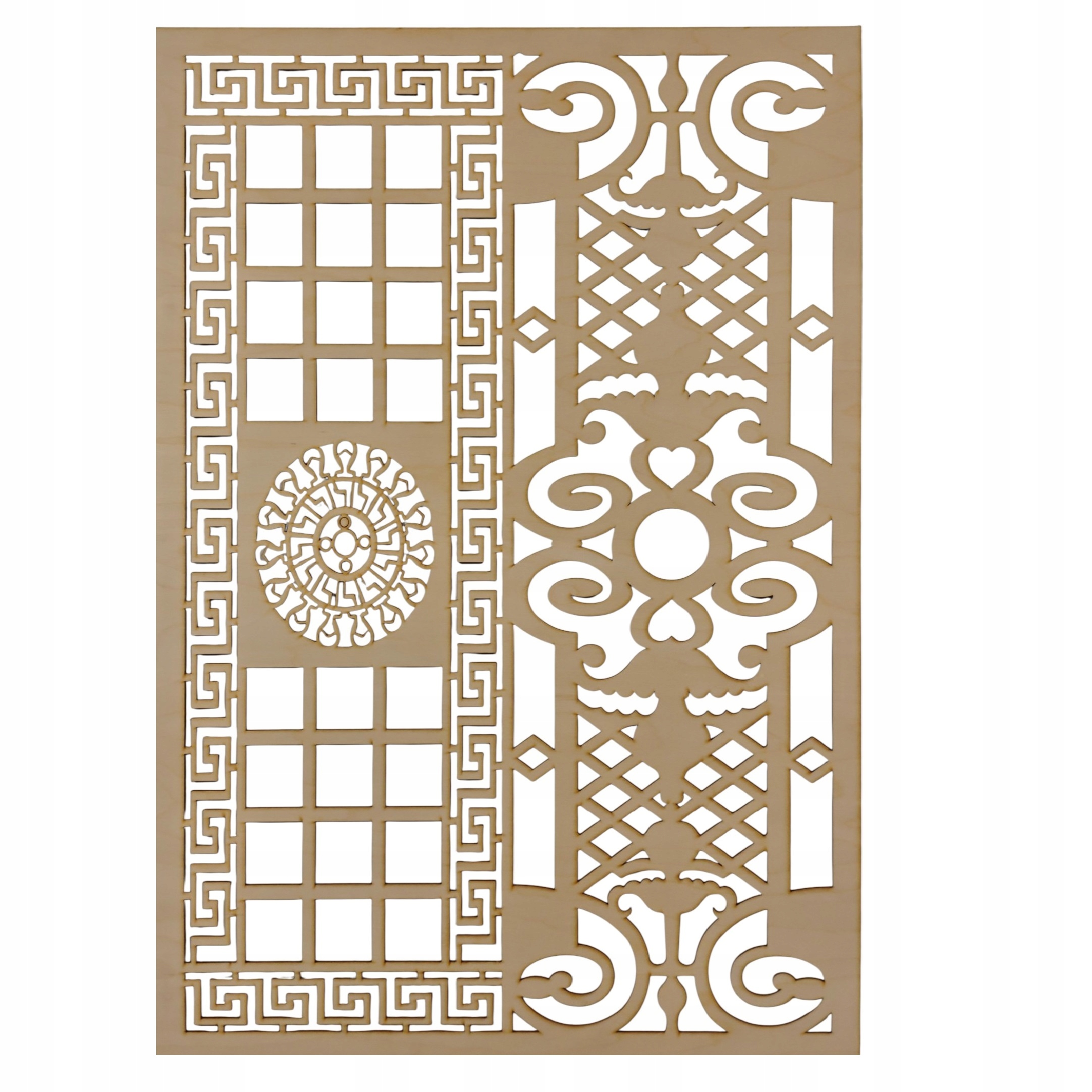 Dekorativní panel pro zabudování, ažurový, 90 x 60 cm, vzor 315, překližka, tloušťka 5 mm