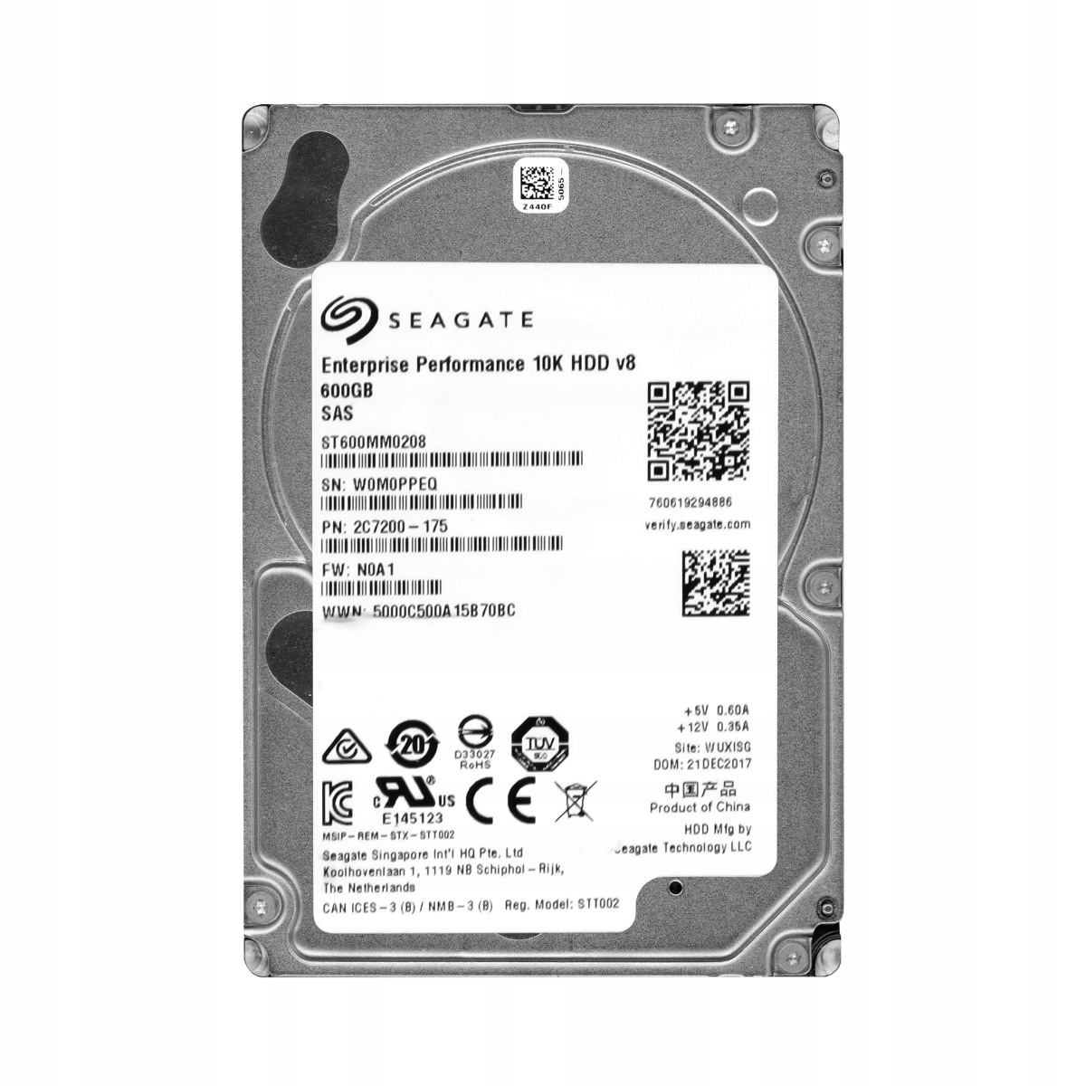 Seagate 600GB SAS-3 10K 128MB 2.5'' ST600MM0208