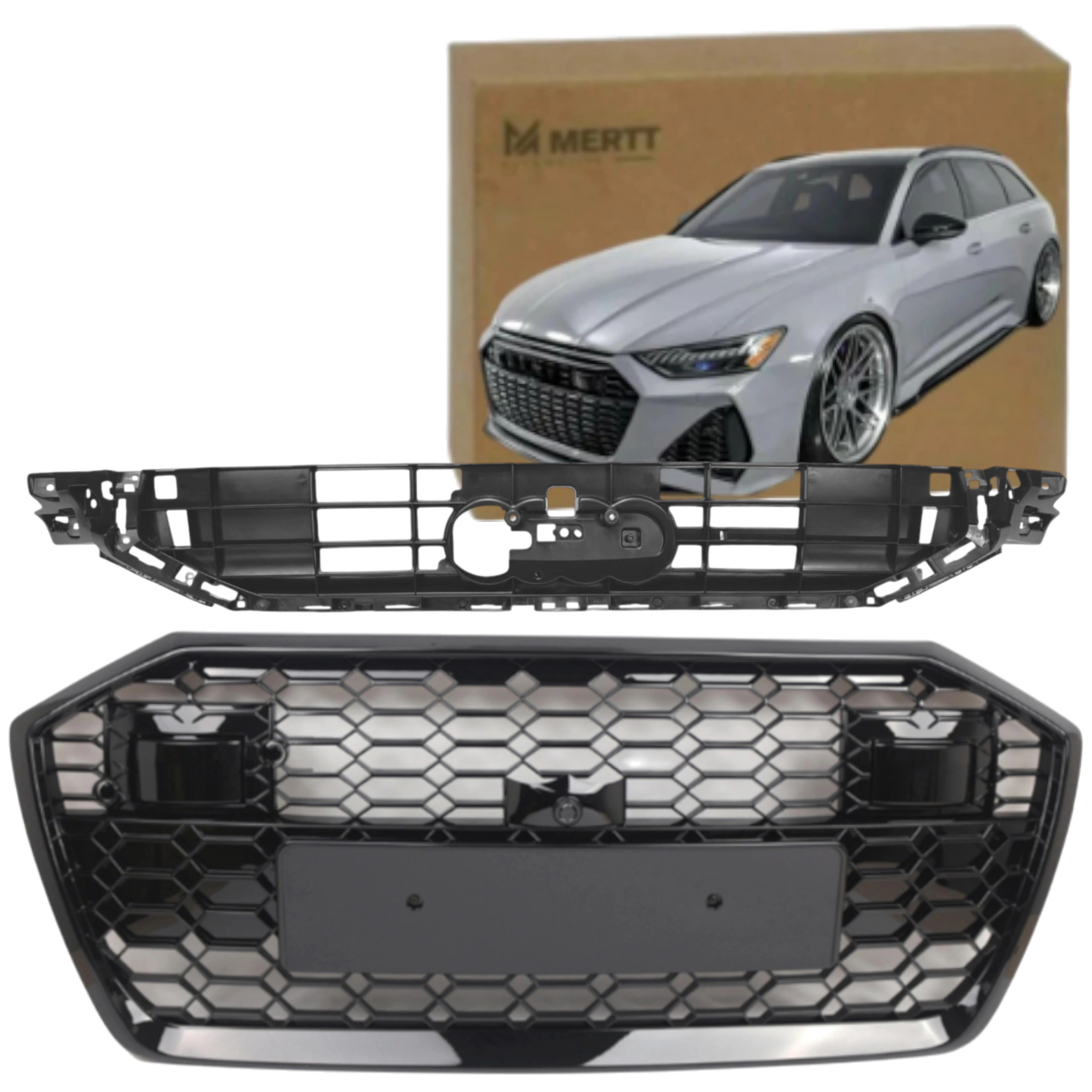 Audi A6 C8 4K 2018- Atrapa Chladič Přední Gril Držák Zesílení