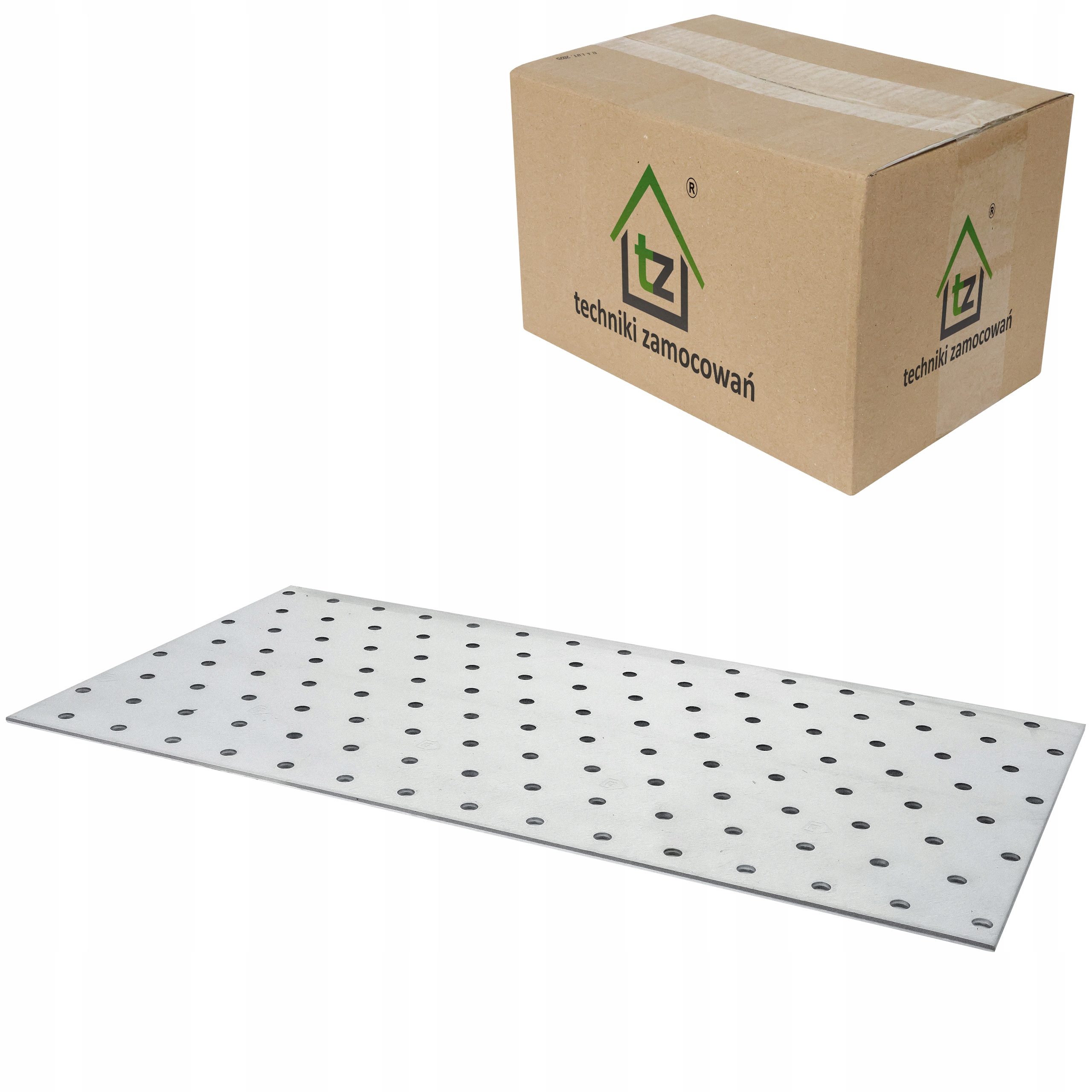 Perforované dosky 160 x 300 x 2 mm 25 ks Ploché tesárske spojky PP53