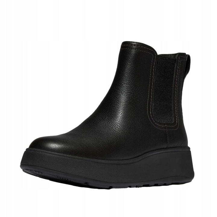 Fitflop Černé Kotníkové Boty Z Přírodní Kůže S Elastickými Vložkami 42 6AD