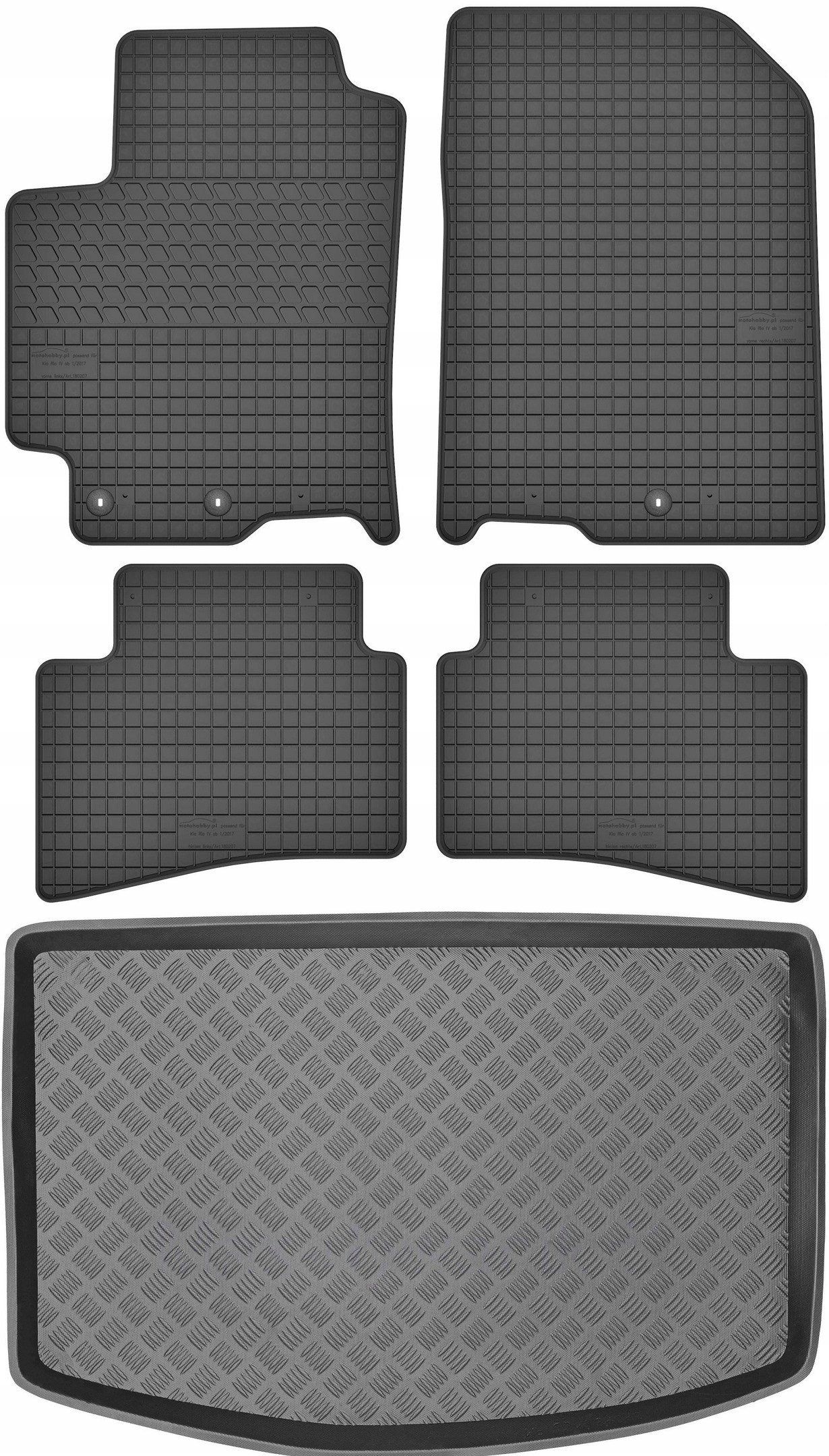 Коврики Max-Коврик резиновые 34045+180207 5 el.