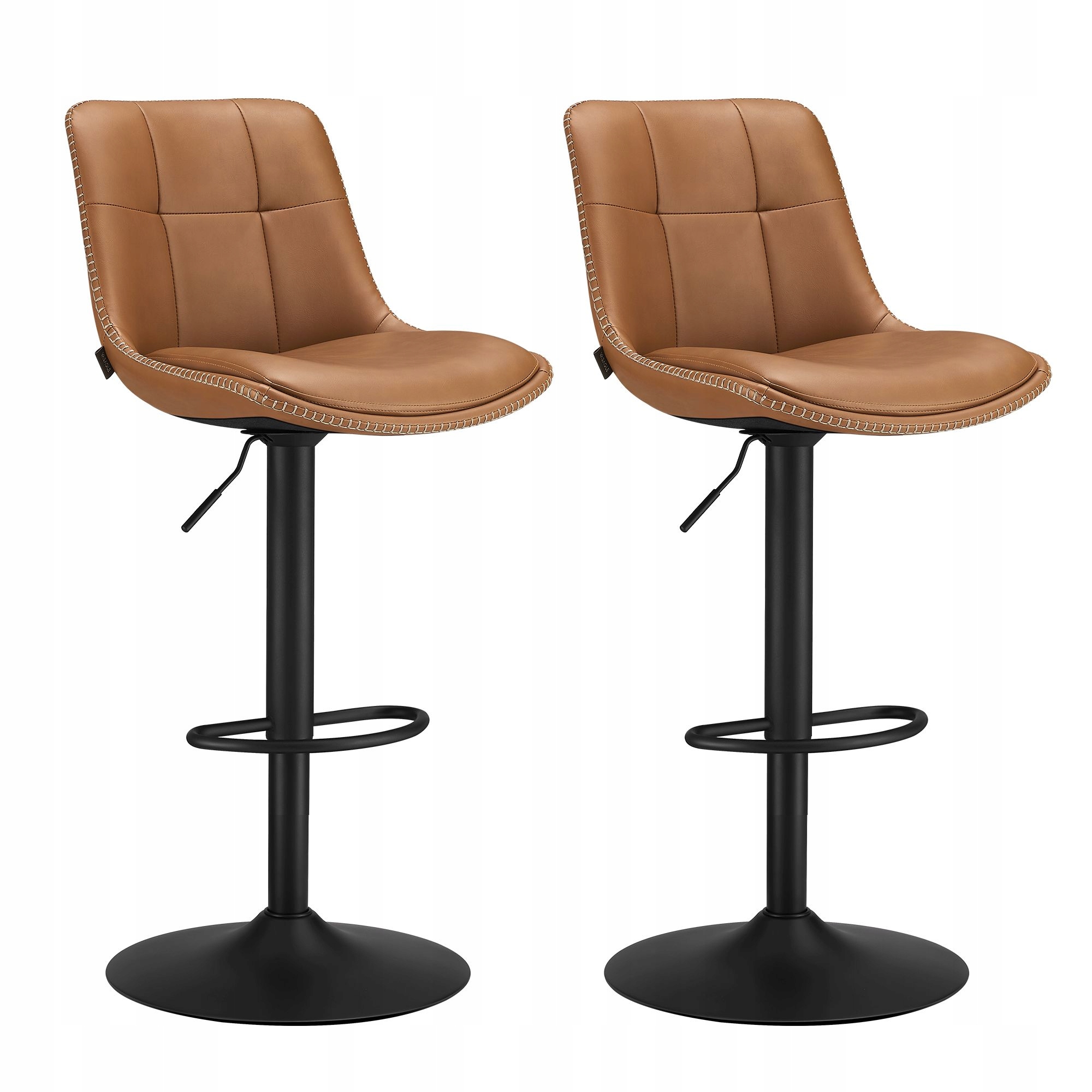 Pohodlné Bronzové Hokery komplet 2 ks Oborotwe s opierkou na nohy