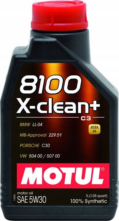 

Olej 5W-30 8100 X-clean+ Motul 1L 106376