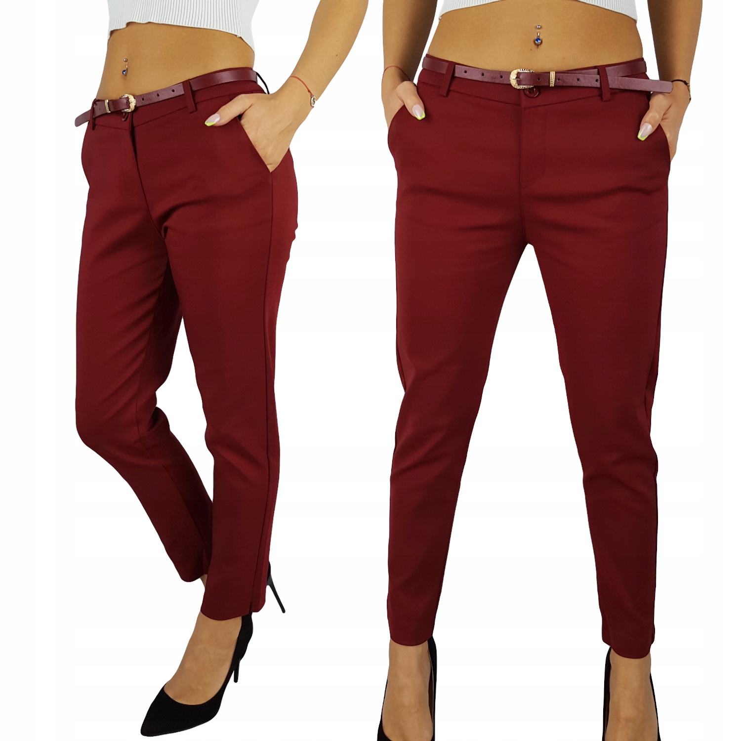 #ELEGANCKIE SPODNIE DAMSKIE CYGARETKI Freesia 7/8# Marka inna