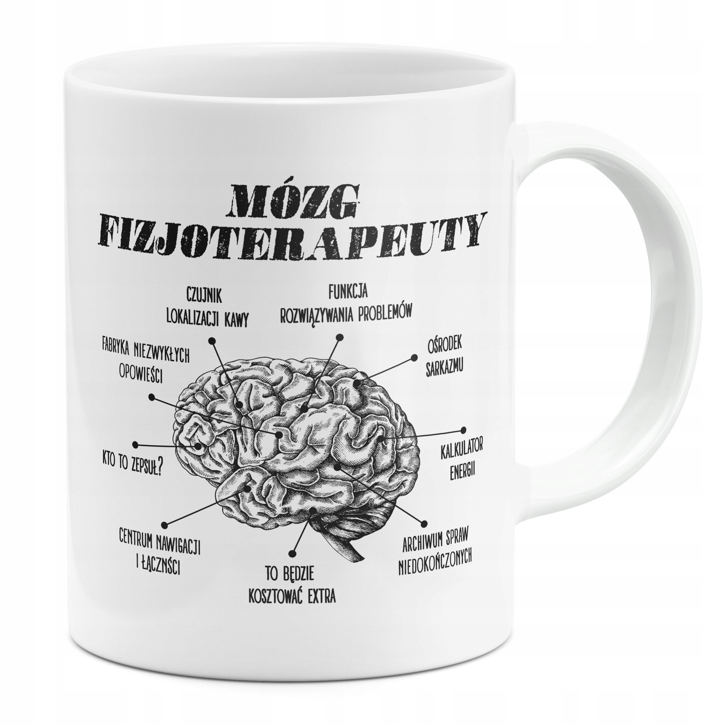 

Kubek Mózg Fizjoterapeuty Śmieszny