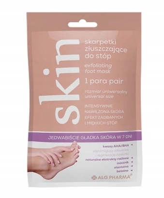 

Skin, Skarpetki złuszczające do stóp, 2 sztuki