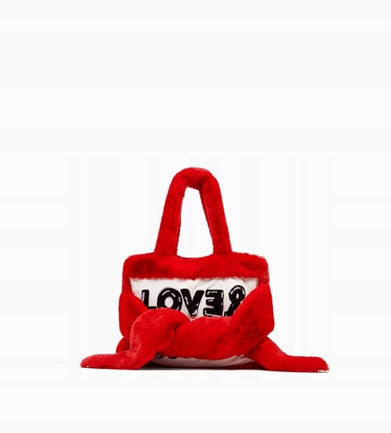ZARA TORBA TYPU SHOPPER ZE SZTUCZNEGO FUTERKA