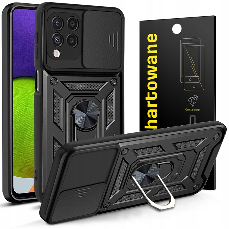 

Etui Case Camring Do Galaxy A22 4G Pełne Szkło