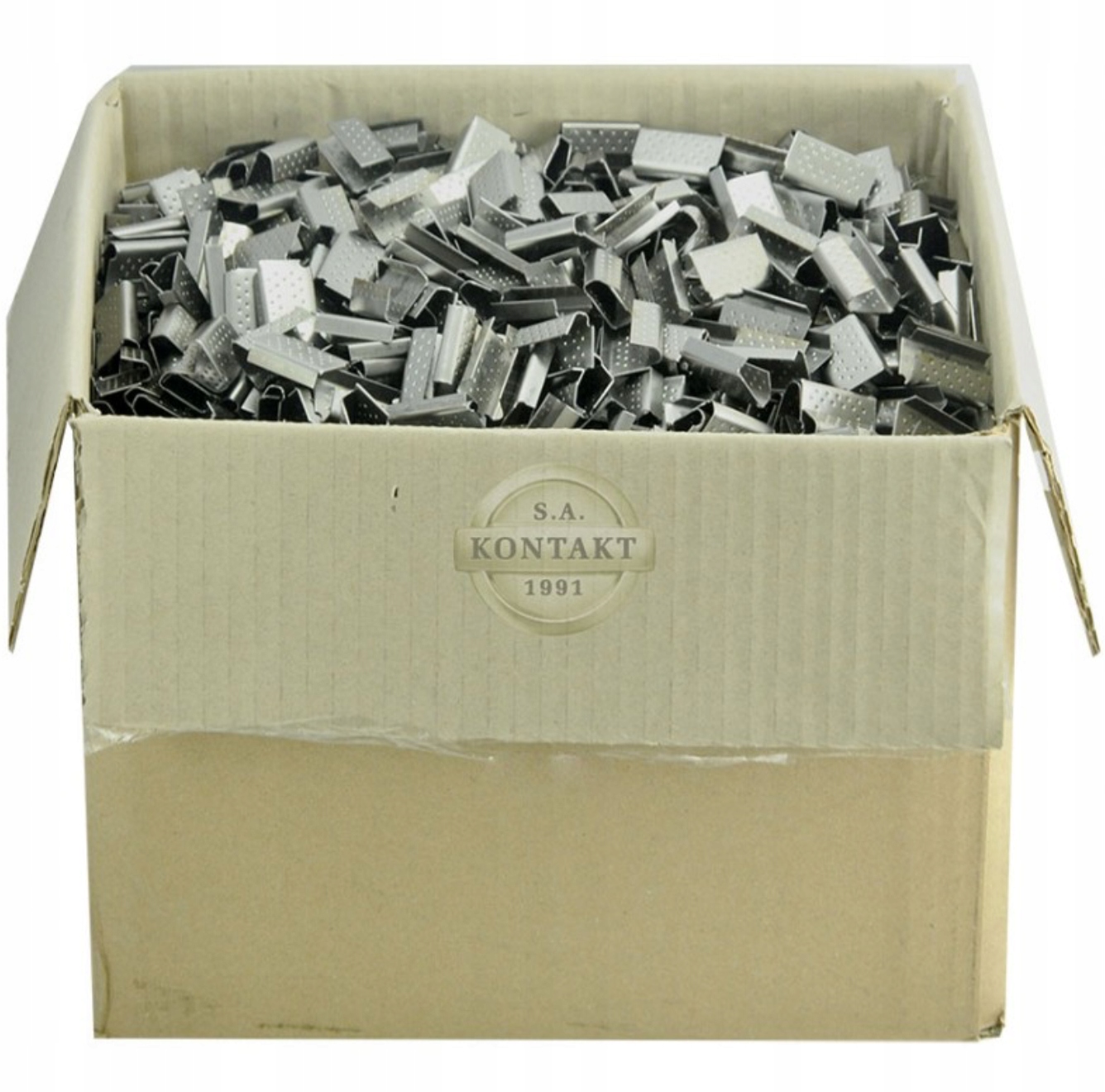 Zapinka blaszana taśmy pakowej paskowacza PP 13 3000 sztuk