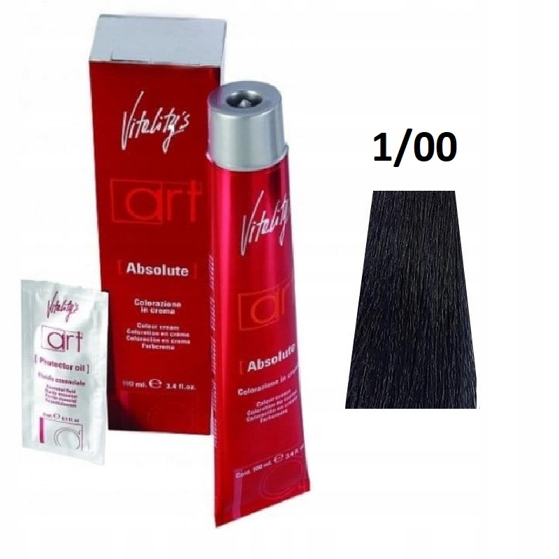 

Profesjonalna farba do włosów Vitalitys 1/00