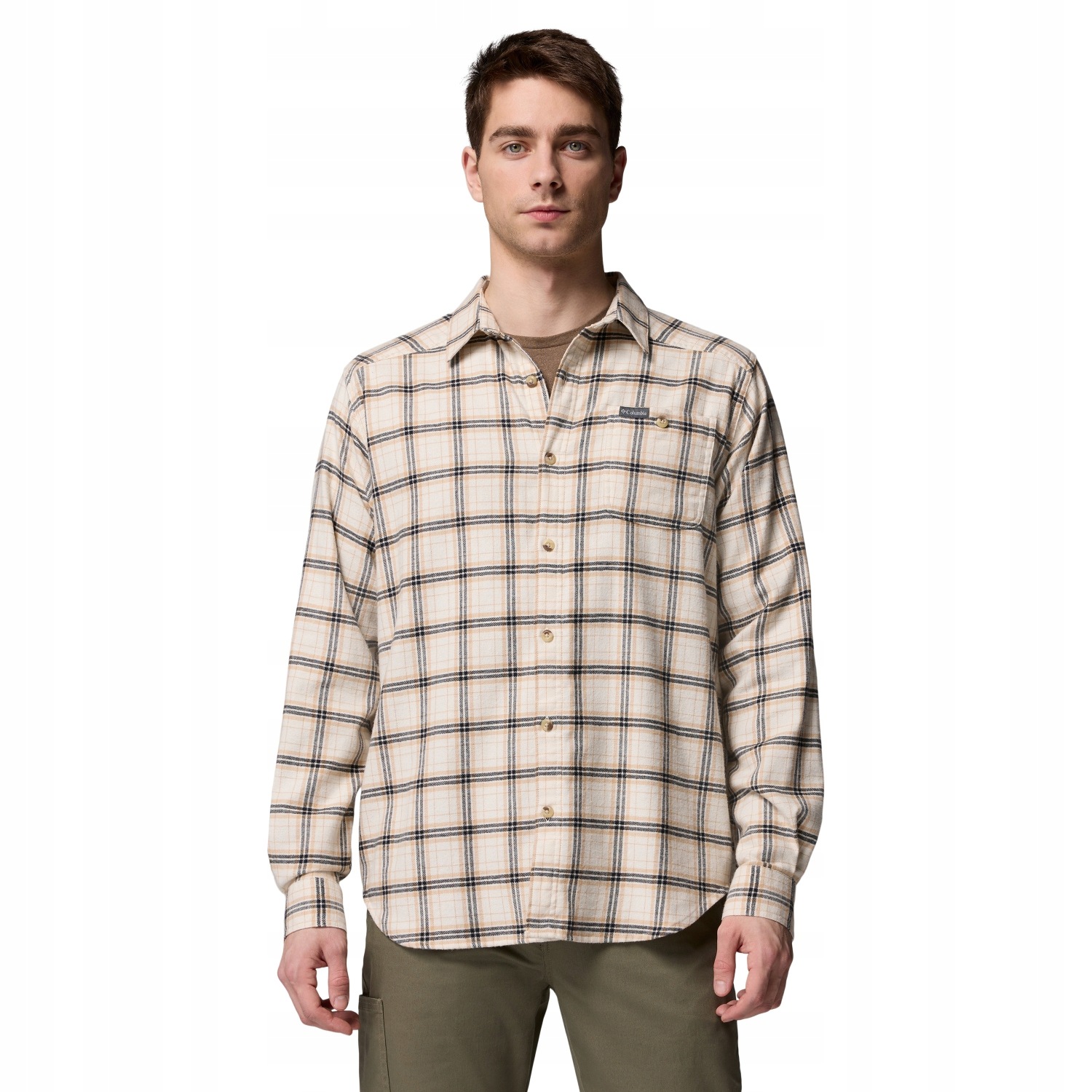Męska koszula flanelowa Columbia Cornell Woods Flannel chalk/quad check L