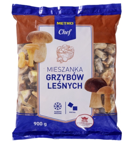 Metro Chef Směs lesních hub zmrazená 900 g, čerstvé houby do polévek omáčka
