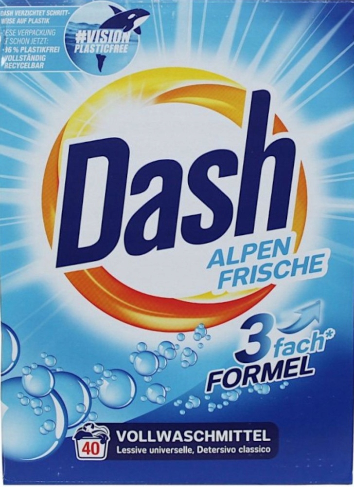 

Dash Alpen Frische 2,6kg 40 Prań 3in1 Proszek De