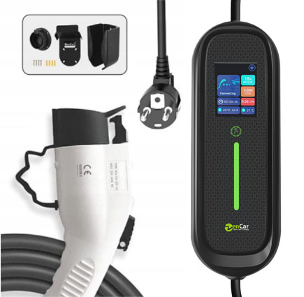 Nabíječka New Zencar 3.6 kW type1, 230 V, pro auta z Usa Kanady