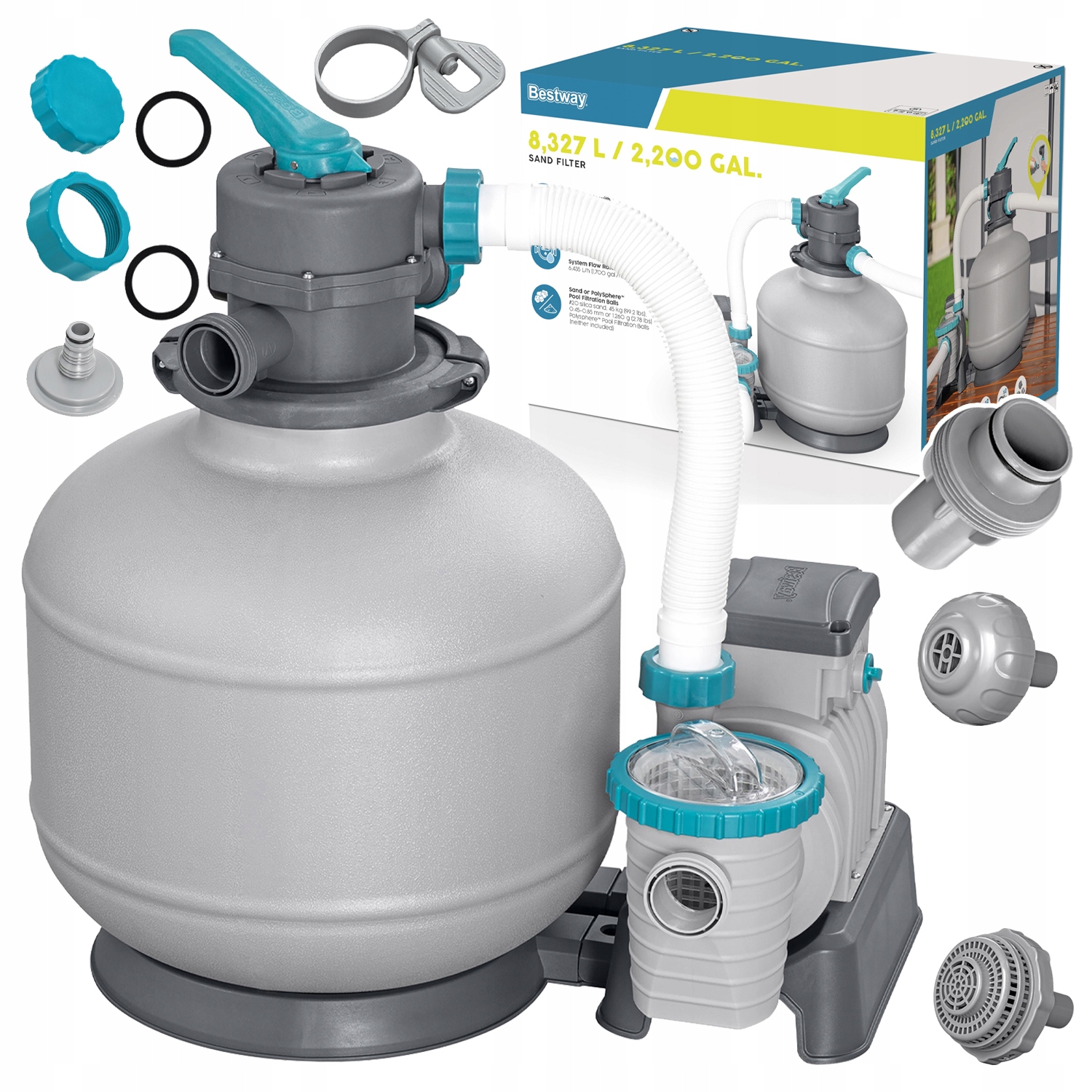 Piesková Pumpa Do Bazénov Filtračná 8327 l/h Bestway 58499 Časovač Model 2025