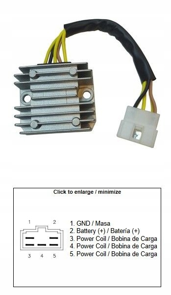Regulátor Napätia Kawasaki Klx 650R 96-01; Klx 650 93-01 (SH539A-11)