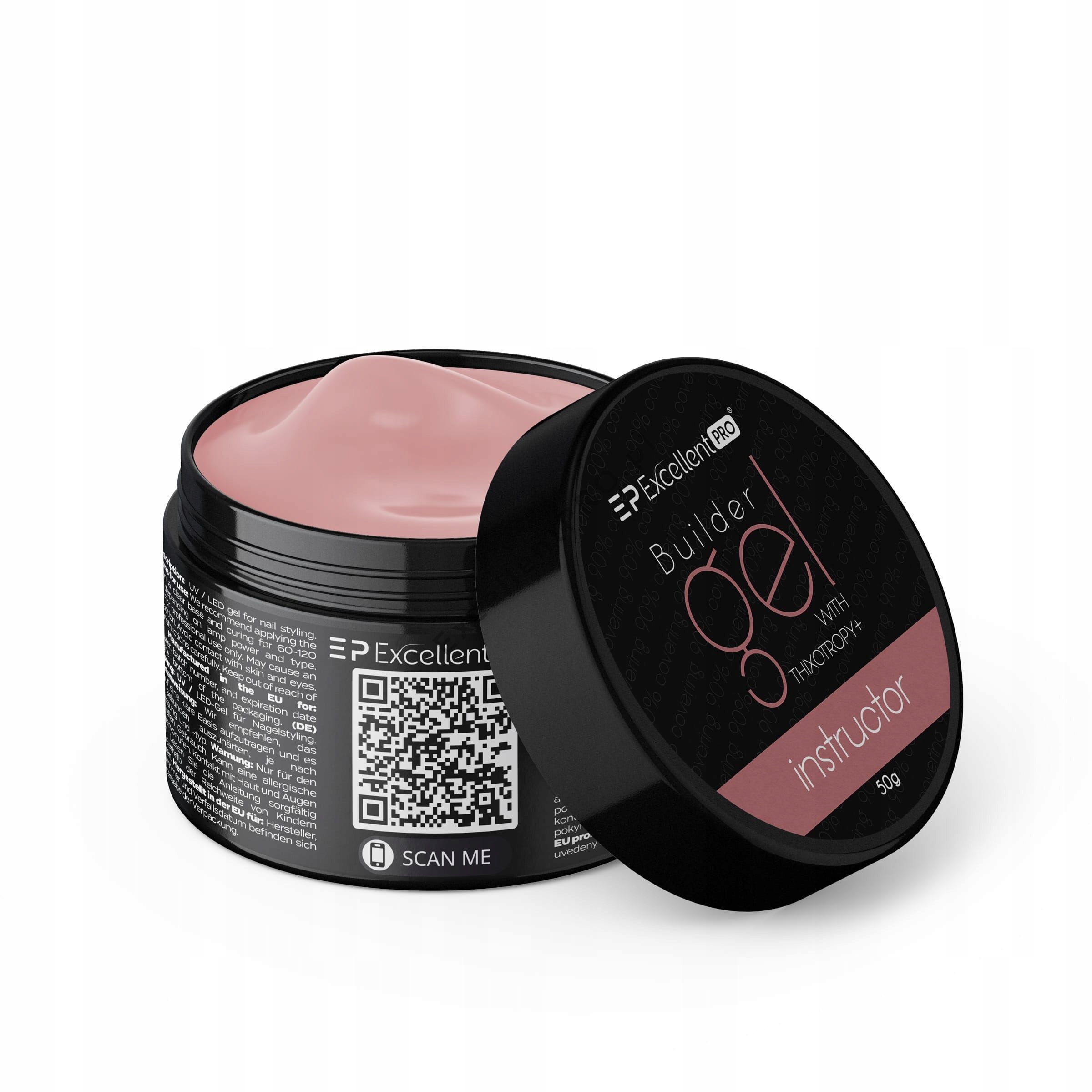 Stavební gel Excellent Pro Builder Gel Thixotropy Instructor #1 MrBeige 50 g