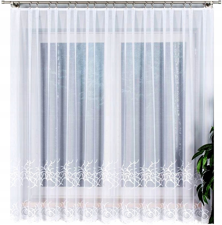 Bakaro 500x180 cm Záclona rovná (hotová) s lemováním