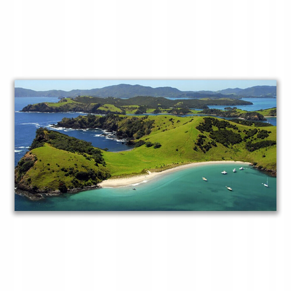 

Fotoobraz akryl 140x70 Morze Plaża Las Krajobraz