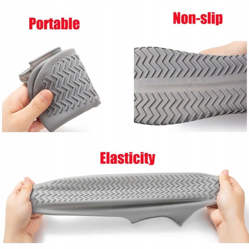 PRZECIWDESZCZOWE OCHRANIACZE NA BUTY wodoodporne_L Rozmiar 45